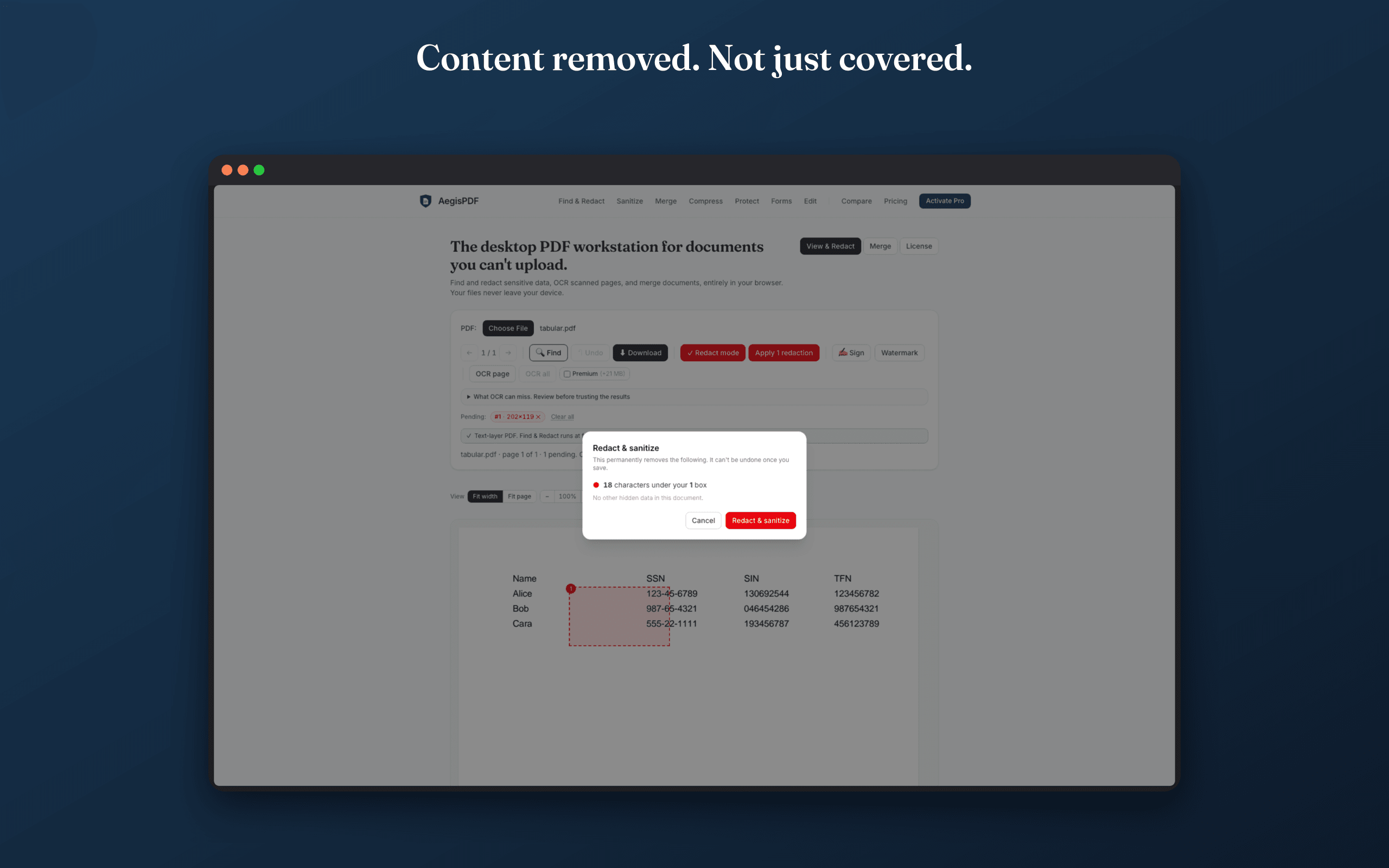Redact