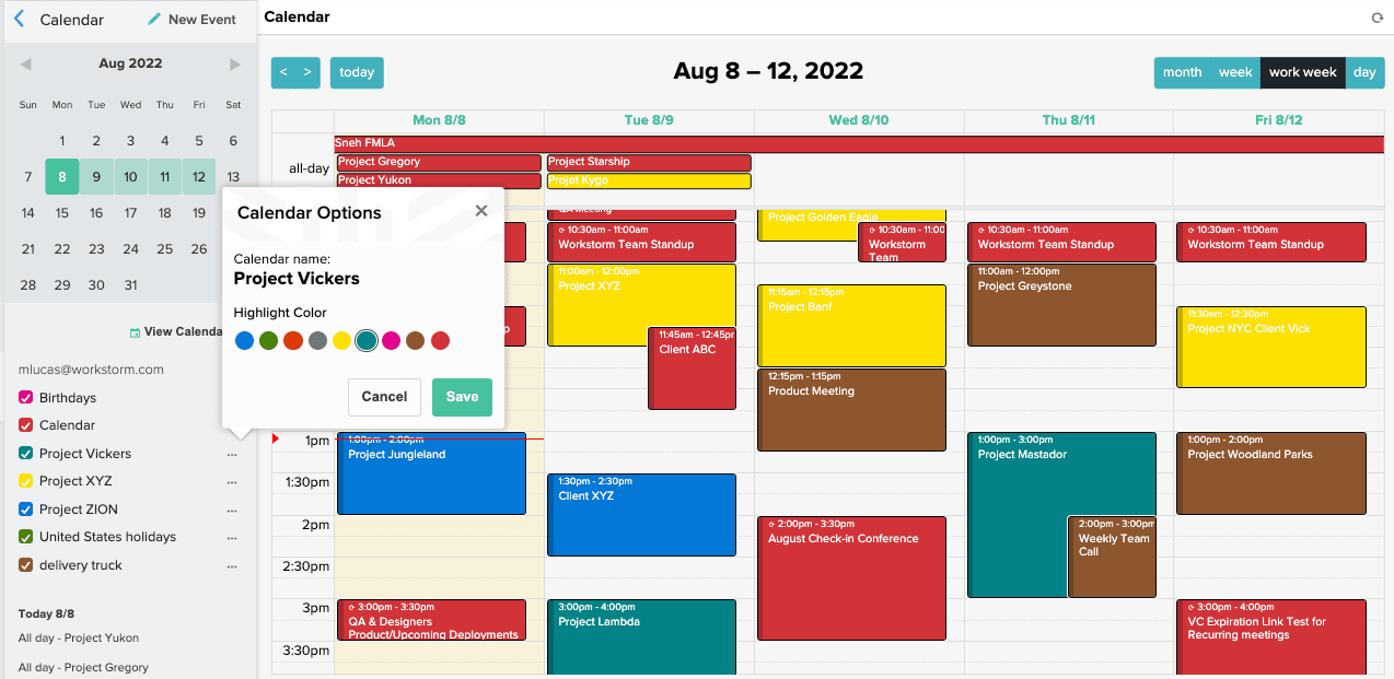 Integrated Calendar