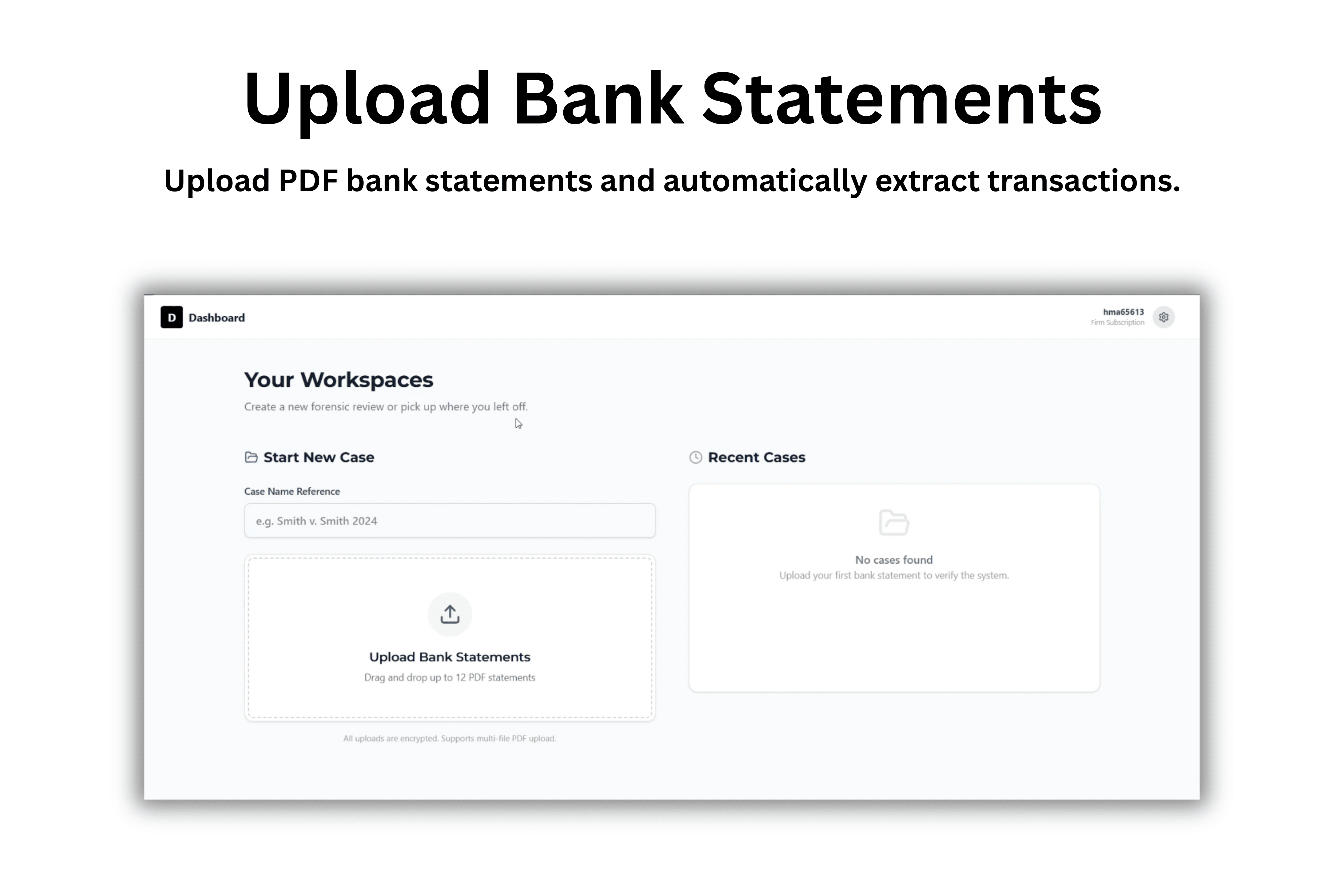 Upload Bank Statements