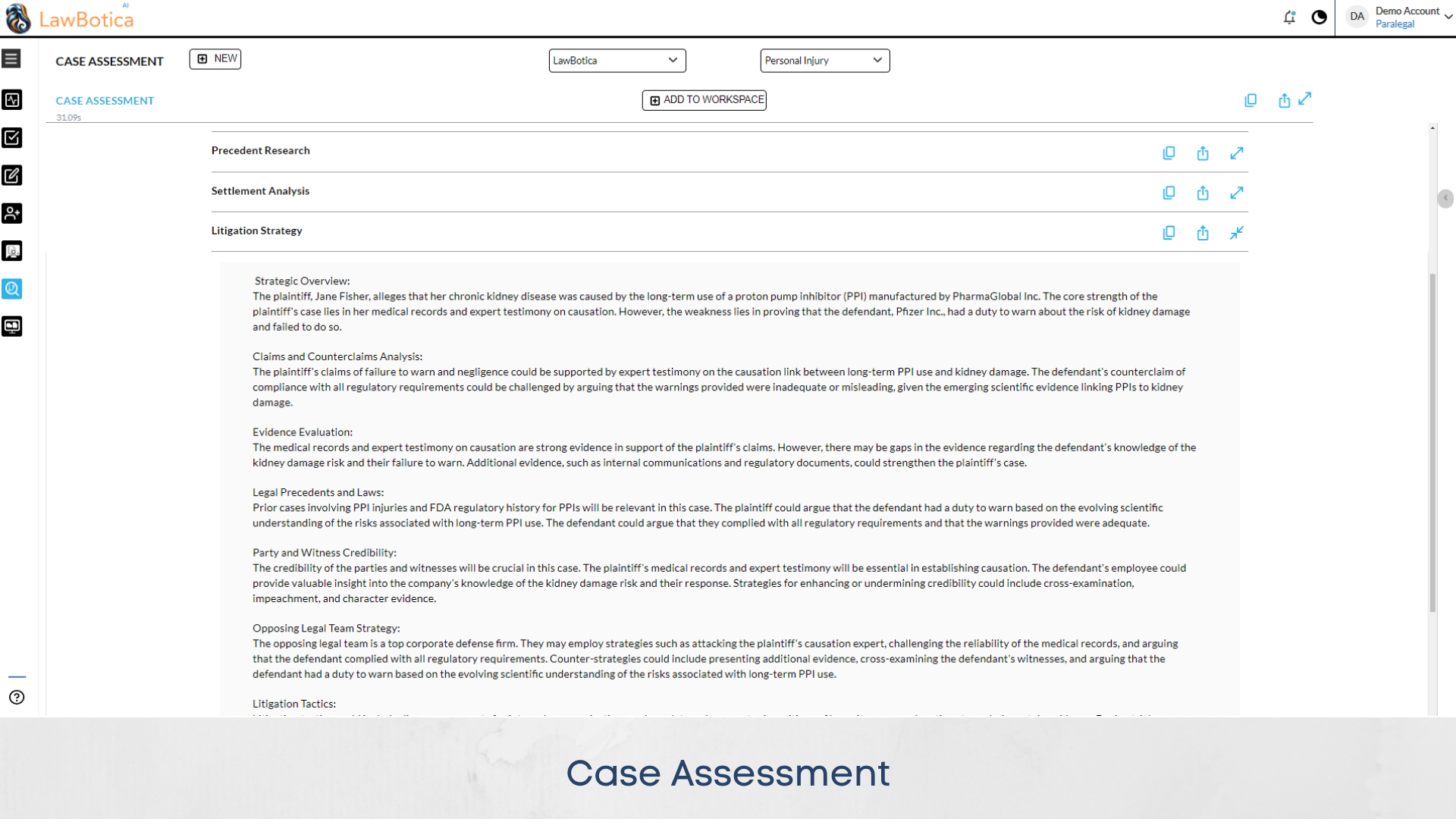 Case Assessment