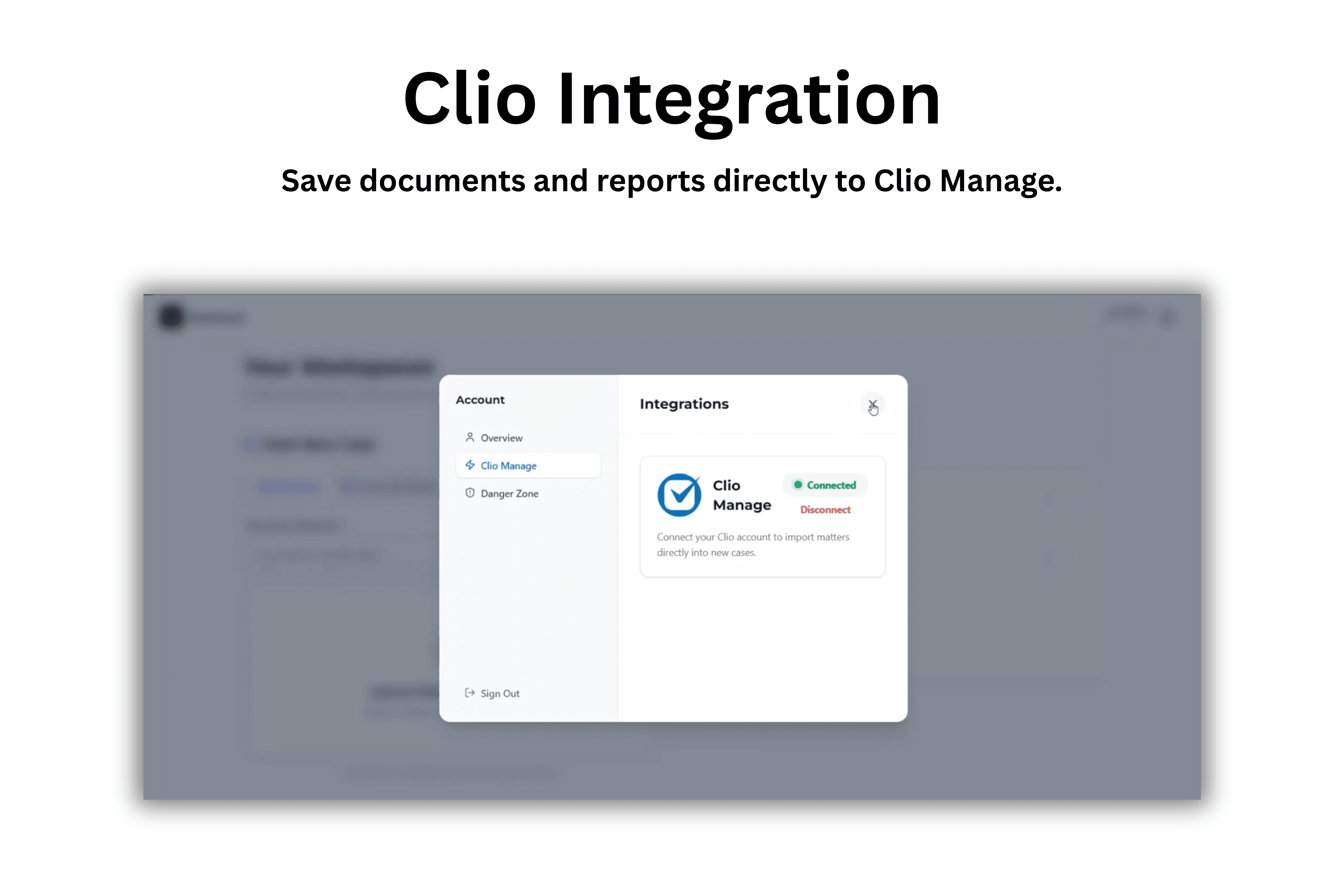 Clio Integration