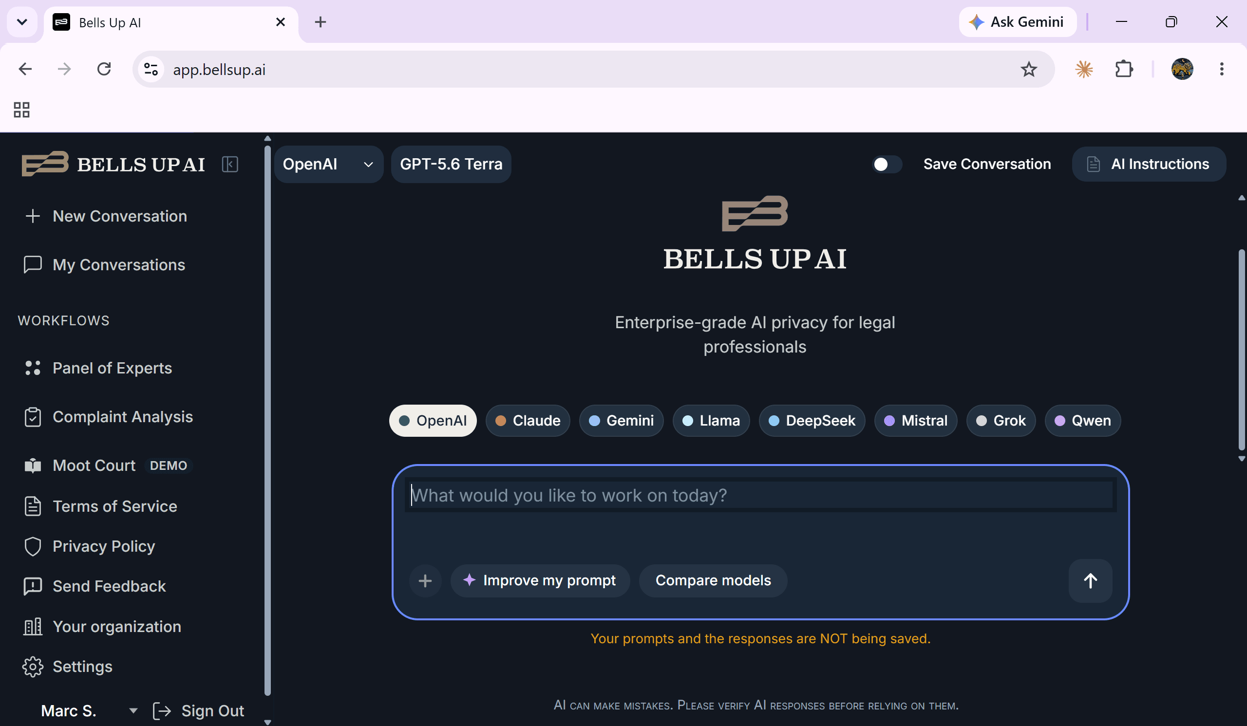 Bells Up AI open sidebar