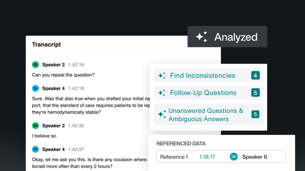 Identify Inconsistencies, Unanswered Questions, Ambiguous Answers & Suggest Follow-Up Questions