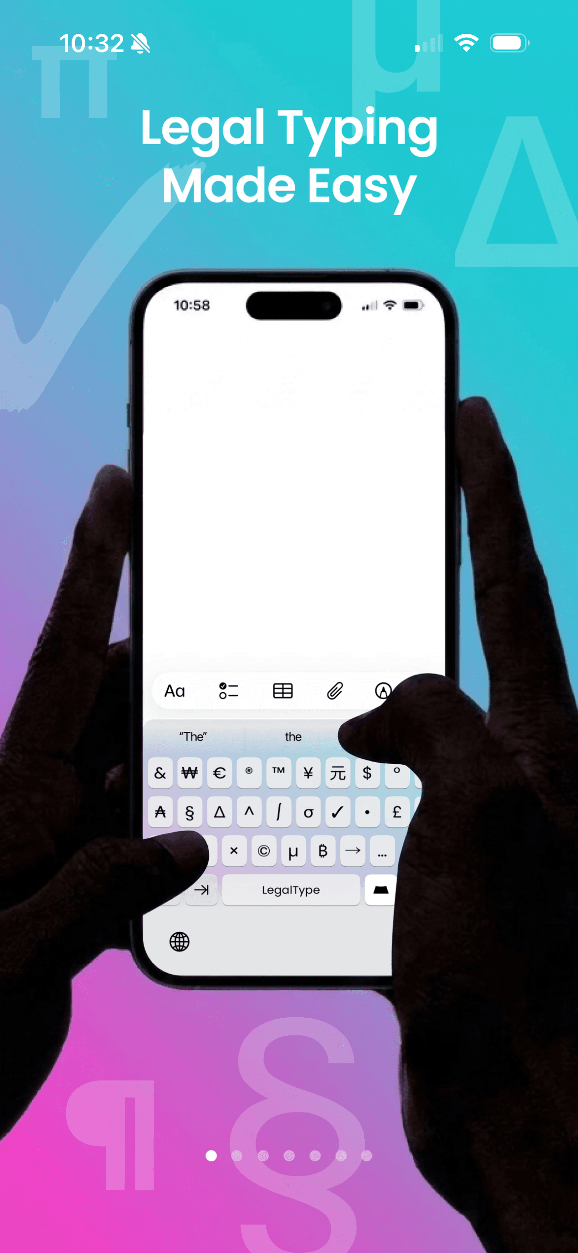 LegalType Universal App for iPhone and iPad