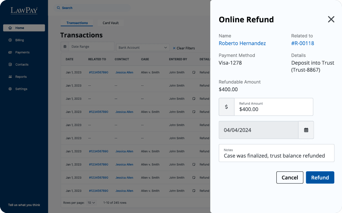 Transaction Refund