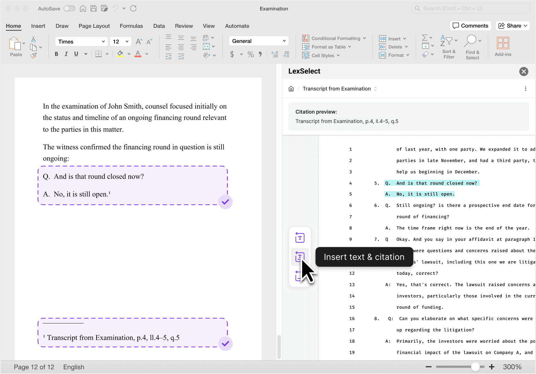 LexChat Insert