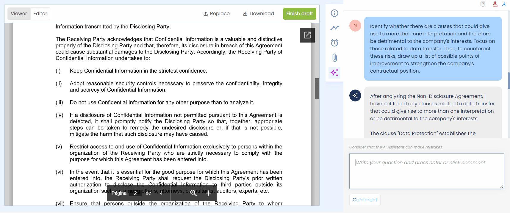 Bigle Libra legal AI question