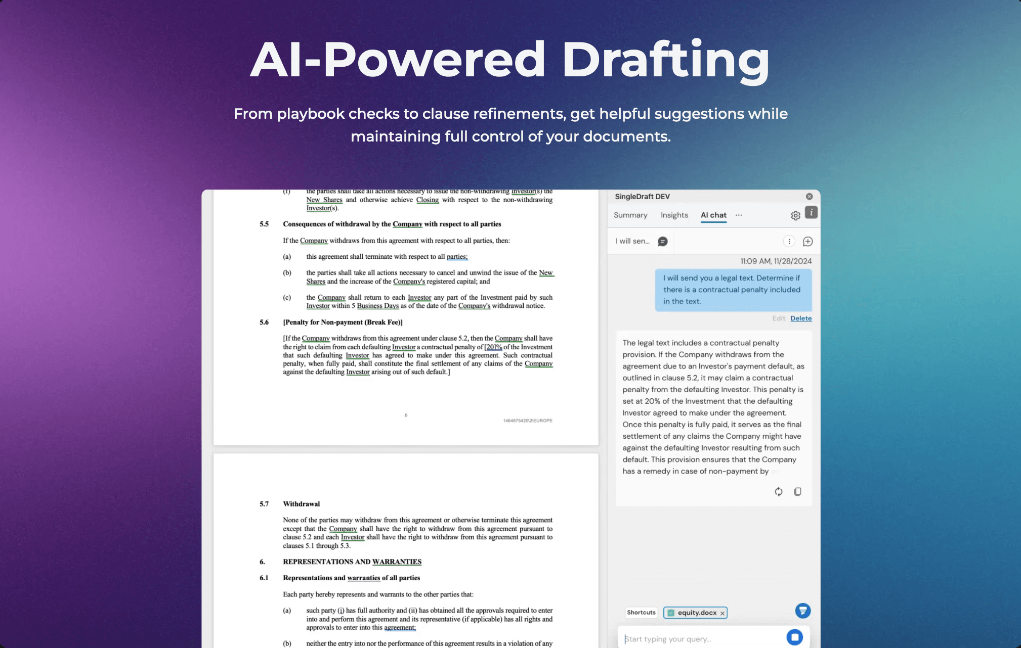 AI-supported contract review