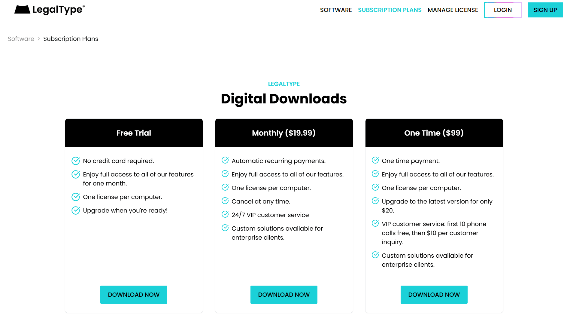 LegalType Digital Downloads