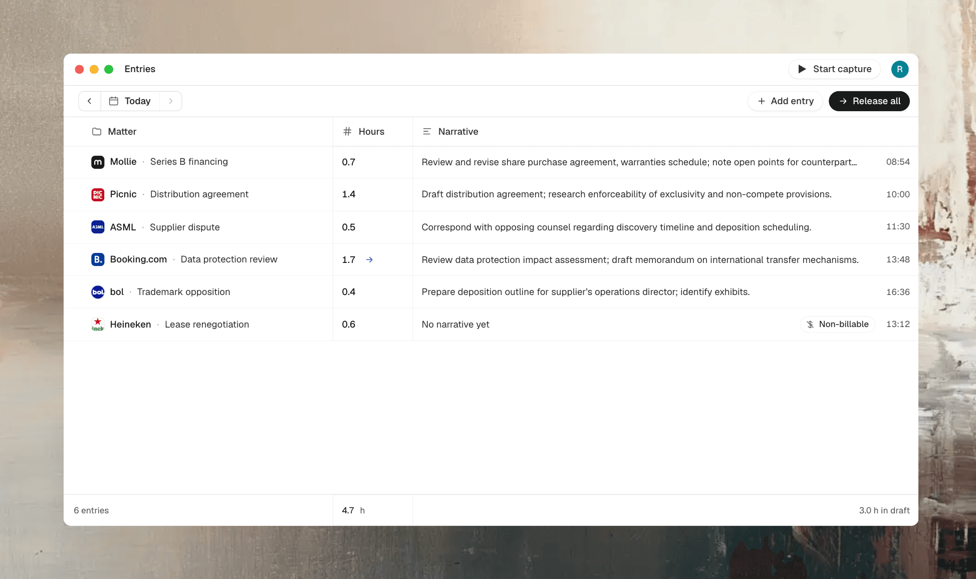 Sixminute Interface