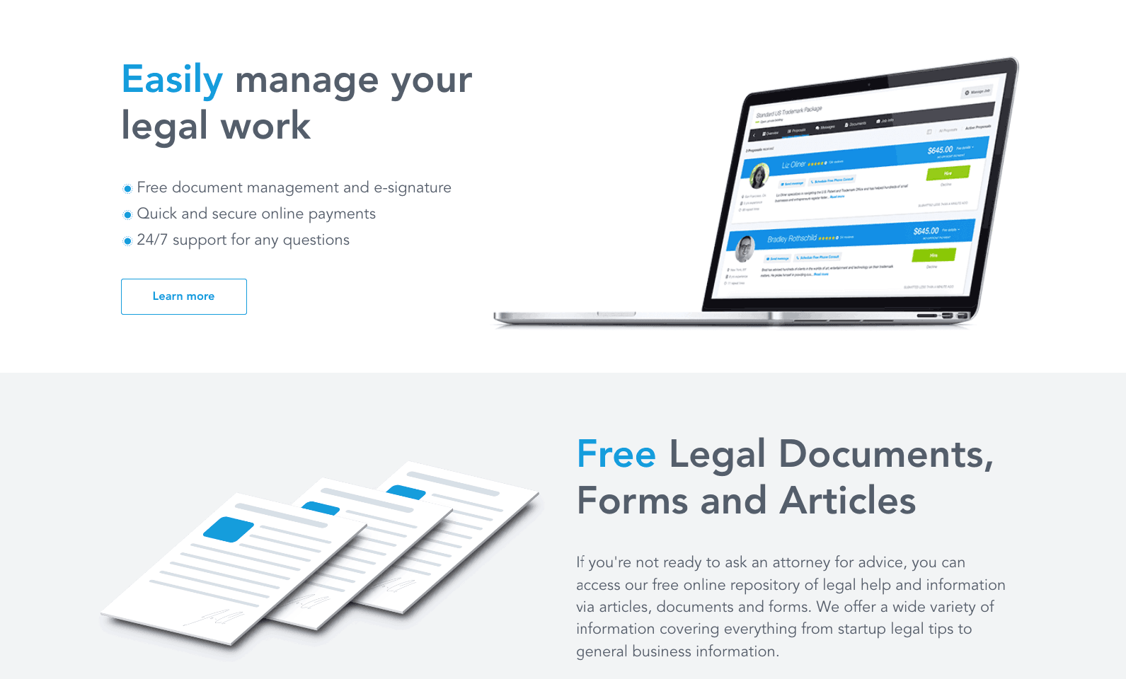 Lawyer-friendly Online Marketplace