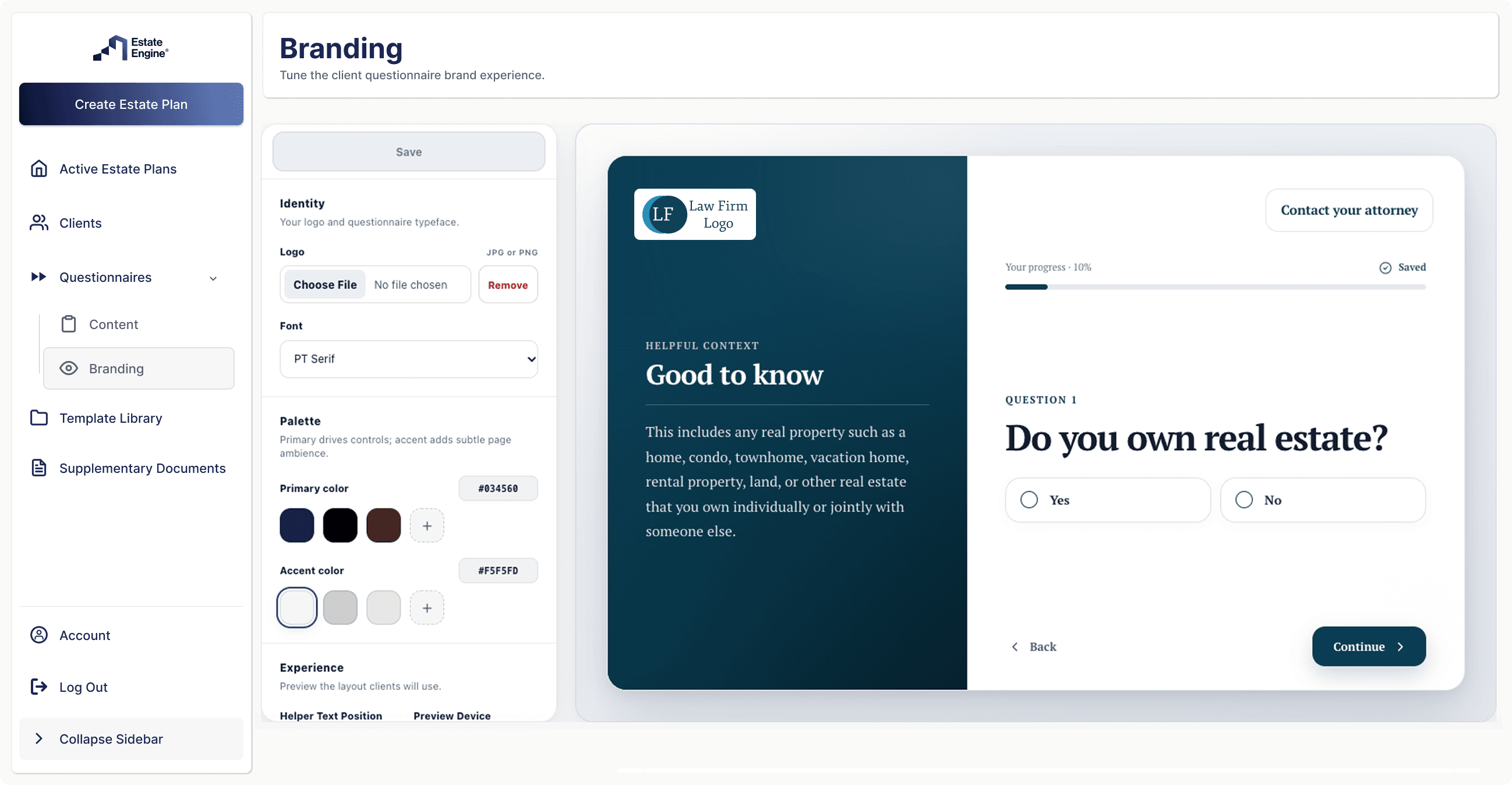 Intake Questionnaire (branding)