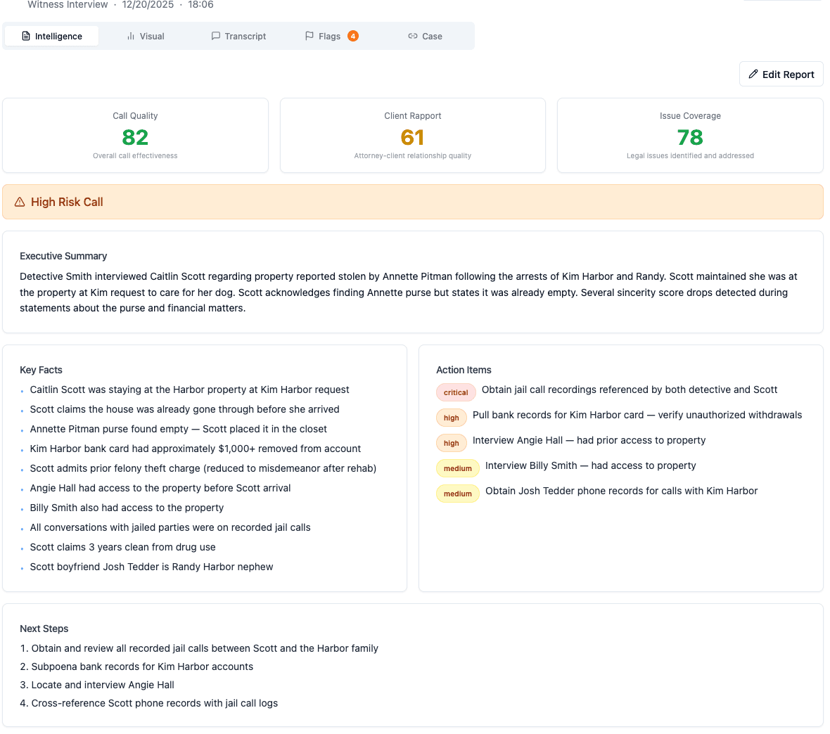 Clarity - Call Intelligence