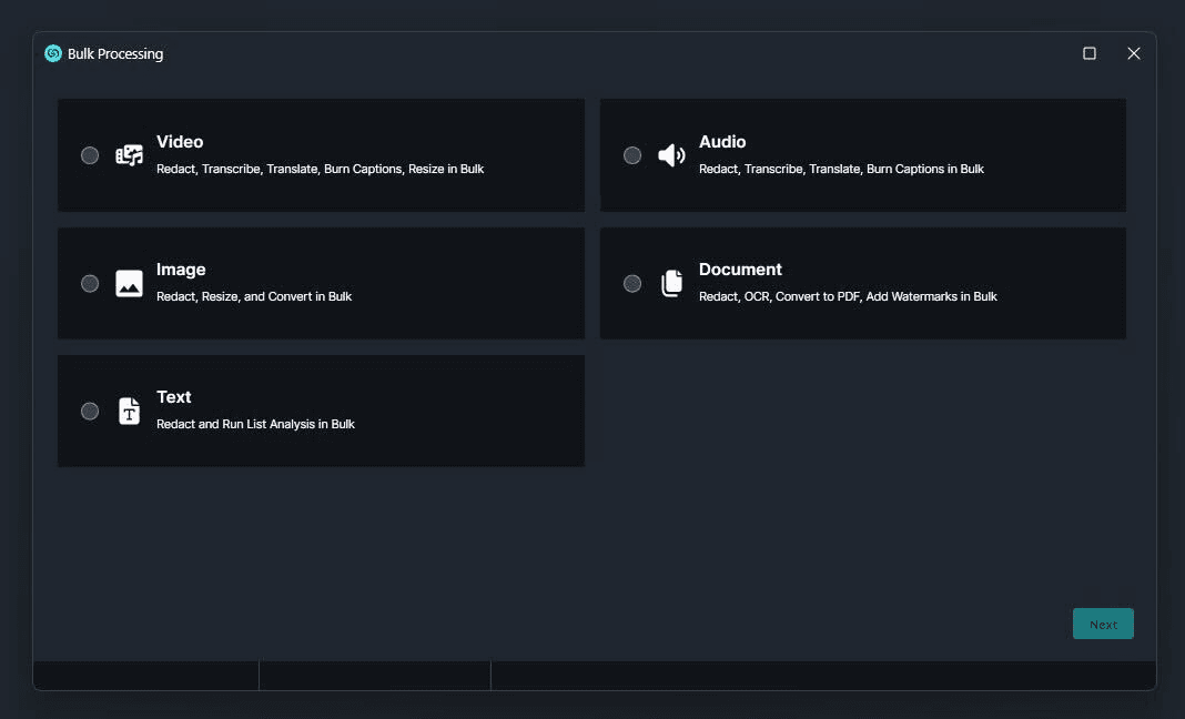 Redact any video, audio, document, or image with CaseGuard Studio