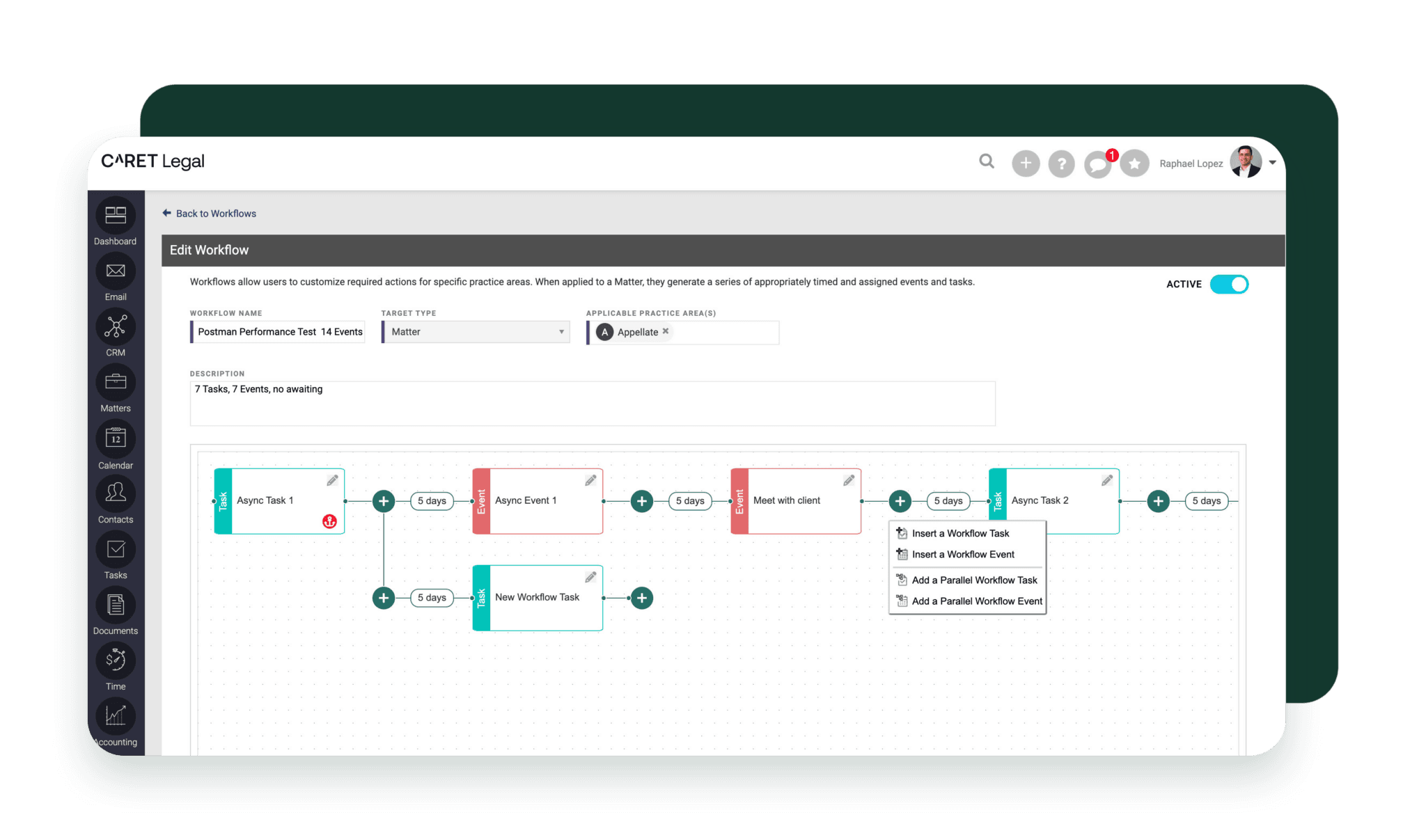 CARET Legal Workflows